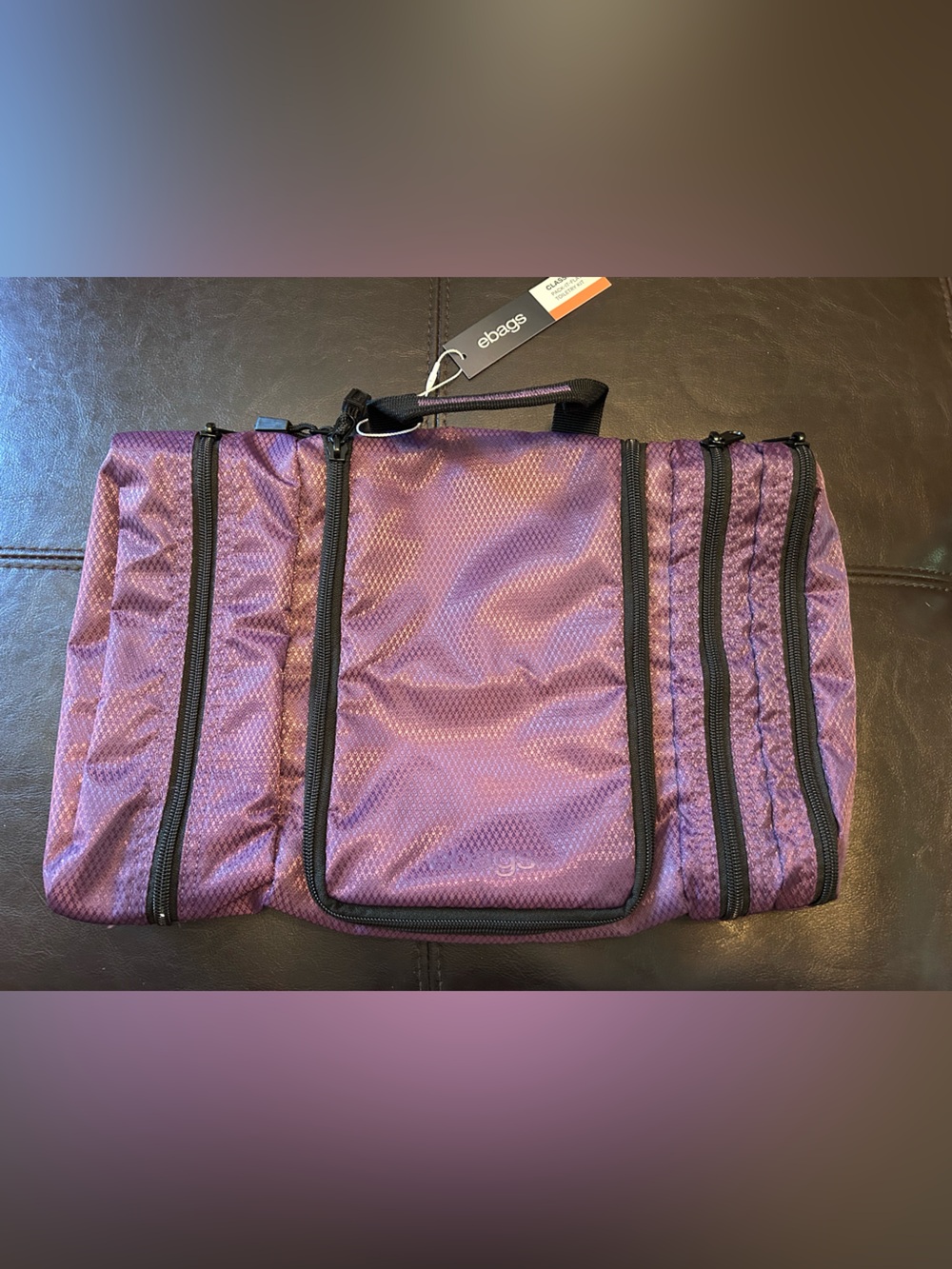 eBags Classic Pack-it-Flat Travel Toiletry Bag Purple New With Tag